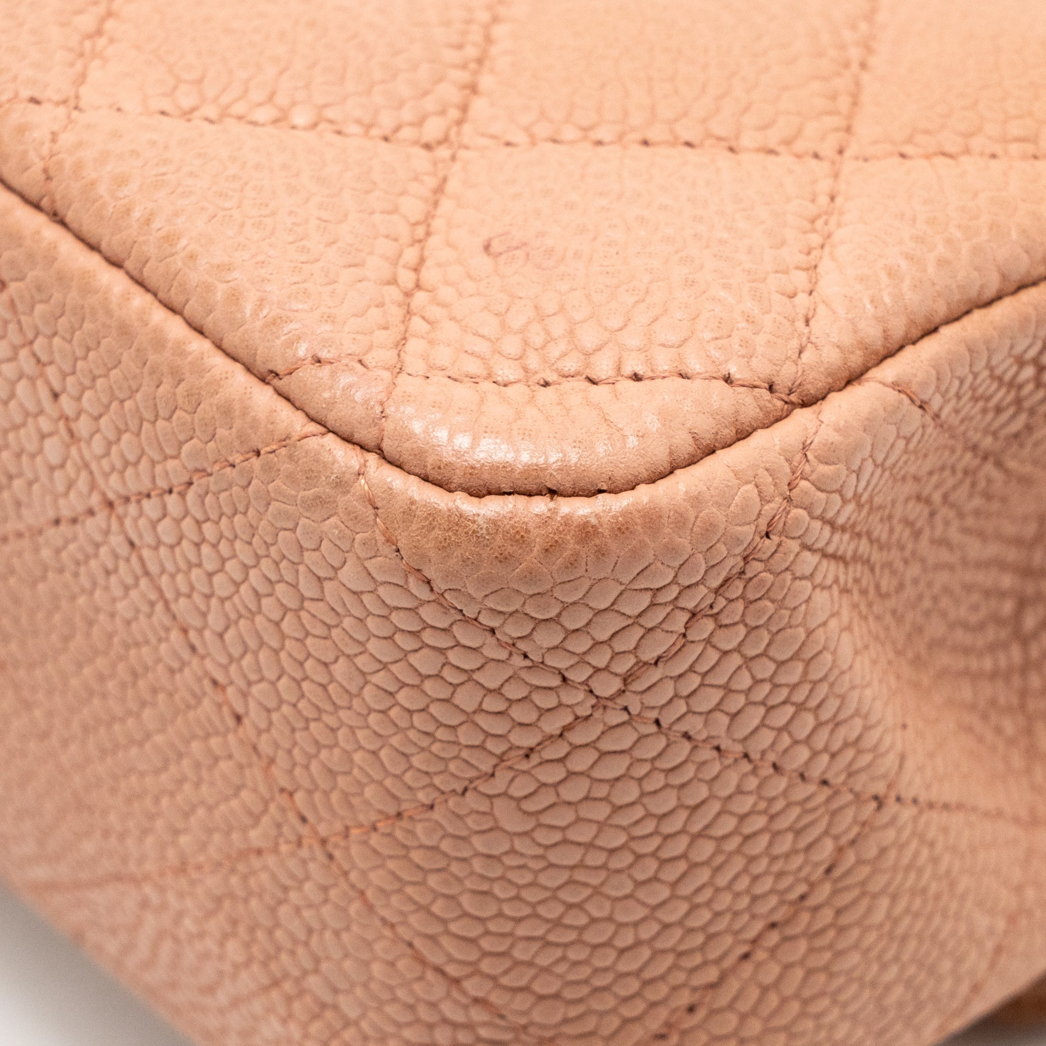 CHANEL MEDIUM CLASSIC DOUBLE FLAP BAG CAVIAR DARK PINK SHW