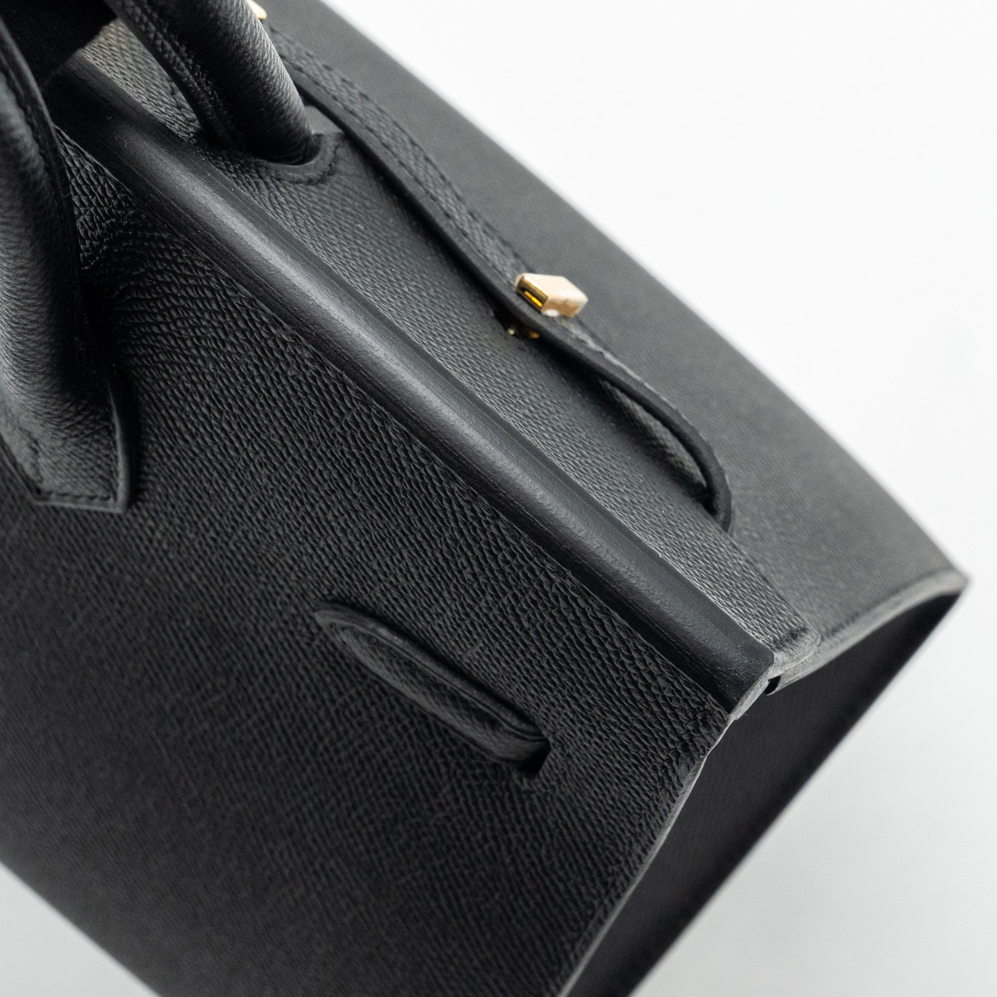 HERMES BIRKIN 25 SELLIER EPSOM BLACK GHW