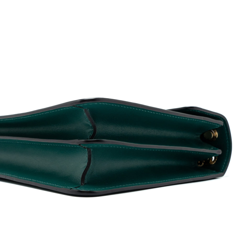 BVLGARI SERPENTI FOREVER SHOULDER BAG CALFSKIN GREEN LGHW