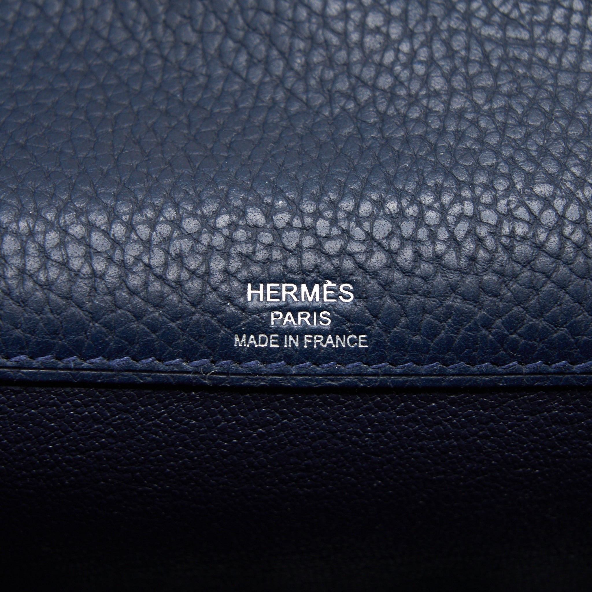 HERMES KELLY DEPECHES 25 TOGO BLUE NUIT SHW