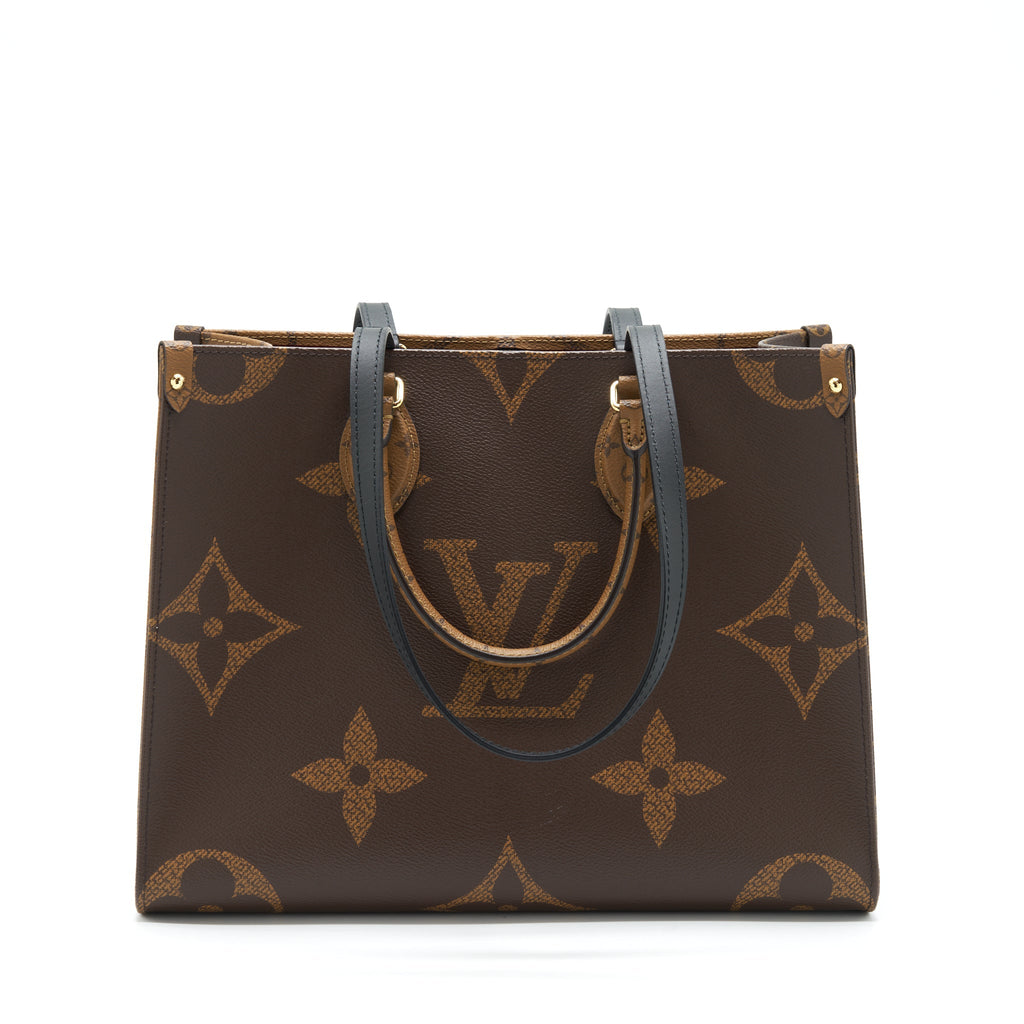 LOUIS VUITTON ON THE GO MM MONOGRAM REVERSE CANVAS GHW