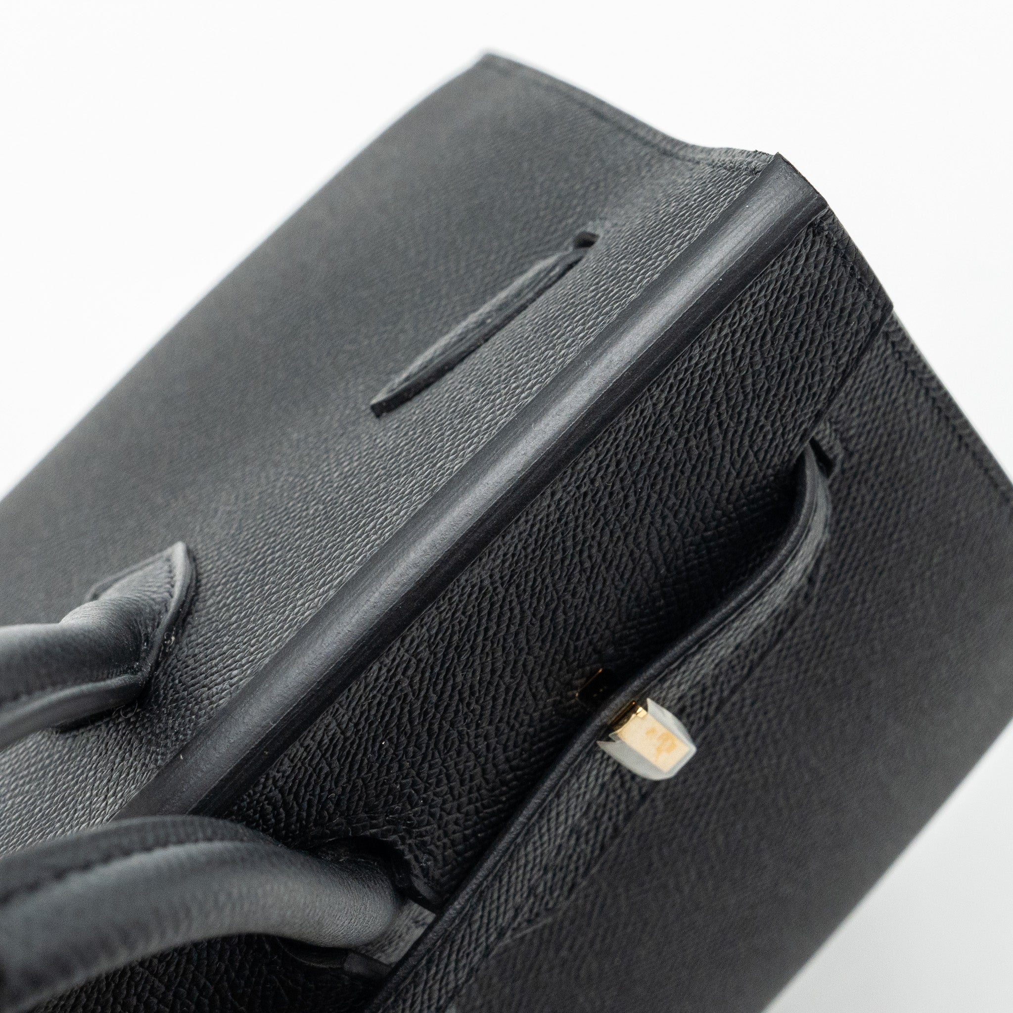 HERMES BIRKIN 25 SELLIER EPSOM BLACK GHW