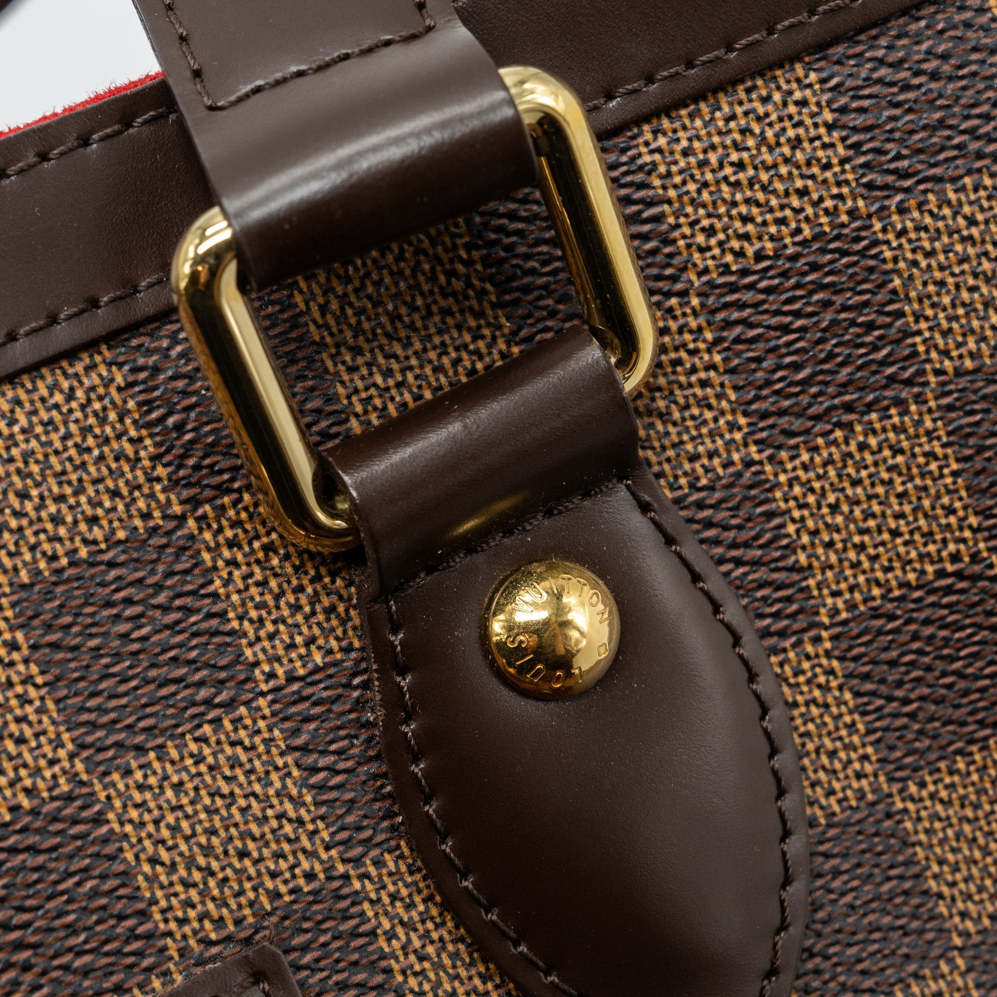 LOUIS VUITTON HAMPSTEAD TOTE BAG DAMIER EBENE GHW