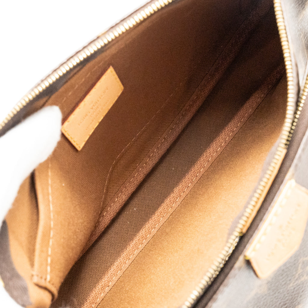 LOUIS VUITTON MULTI POCHETTE KHAKI STRAP MONOGRAM CANVAS GHW