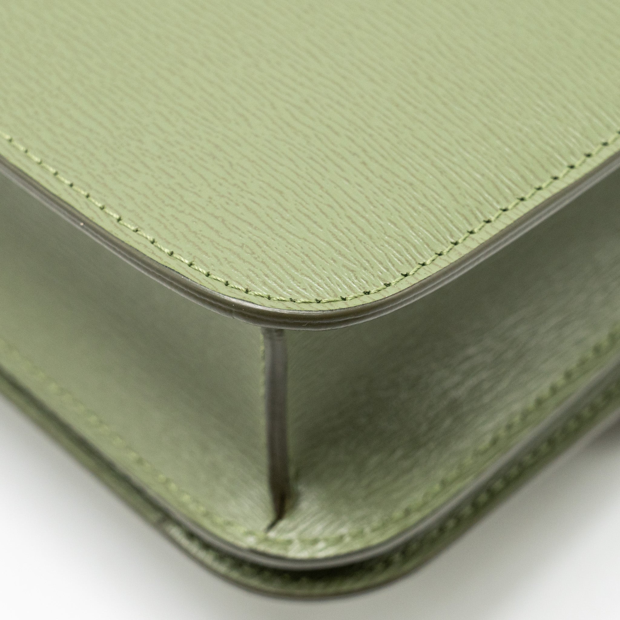 CELINE TEEN CLASSIC BOX BAG CALFSKIN GREEN GHW