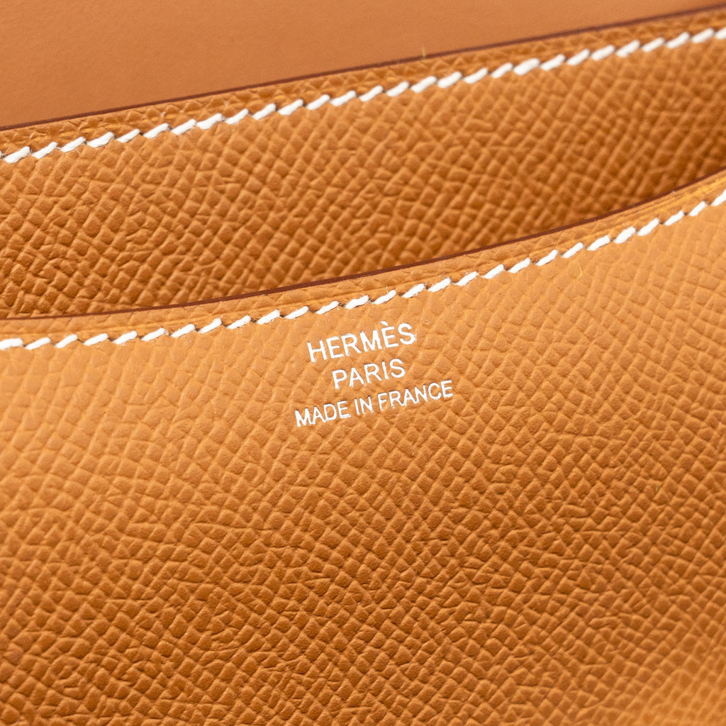 HERMES MINI CONSTANCE EPSOM GOLD SHW