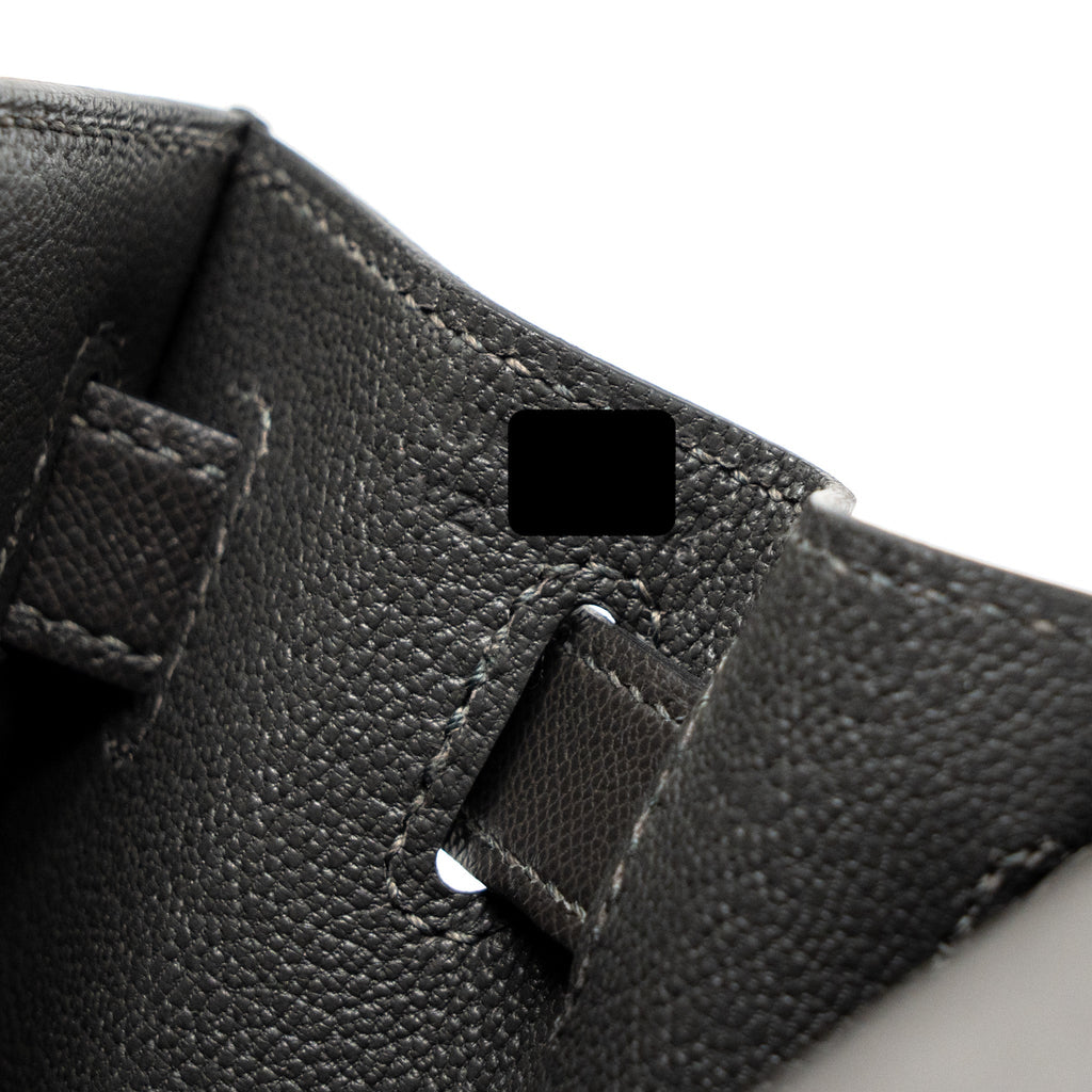 HERMES KELLY 28 MADAME LEATHER GRAPHITE GHW