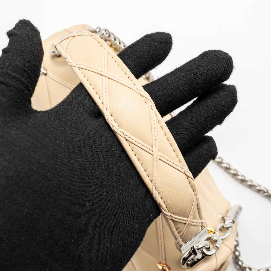 LOUIS VUITTON GO-14 MM LAMBSKIN BEIGE MULTICOLOUR HARDWARE
