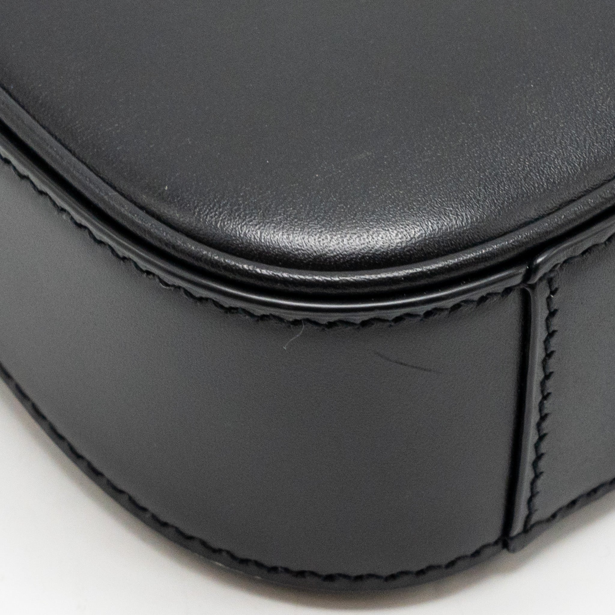 SAINT LAURENT/YSL MINI LE 5 A 7 HOBO BAG SMOOTH CALFSKIN BLACK GHW