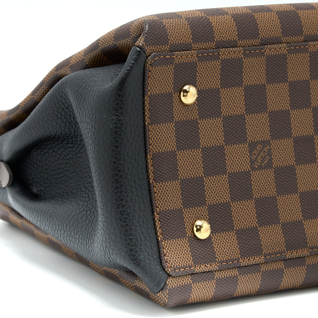 LOUIS VUITTON NORMANDY TOTE BAG DAMIER EBENE CANVAS GHW