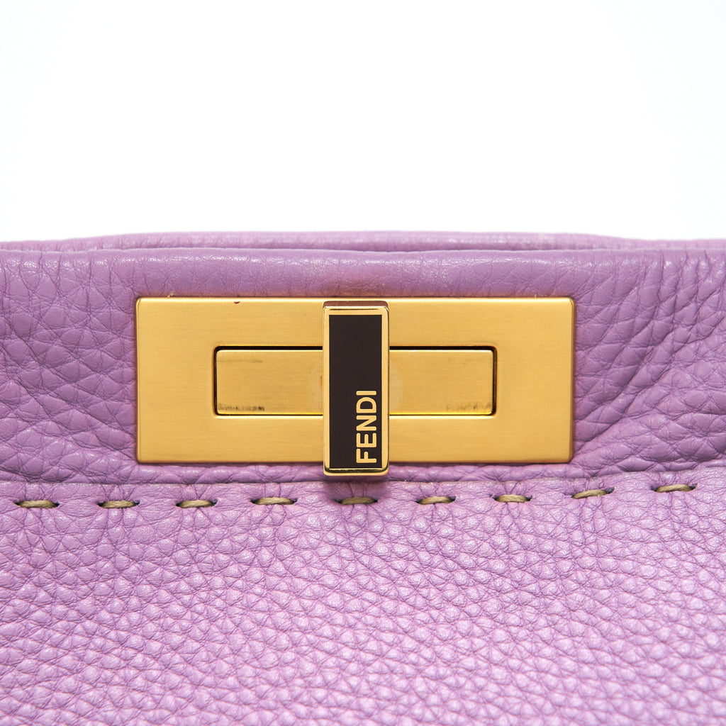FENDI EXTRA LARGE PEEKABOO BAG PURPLE