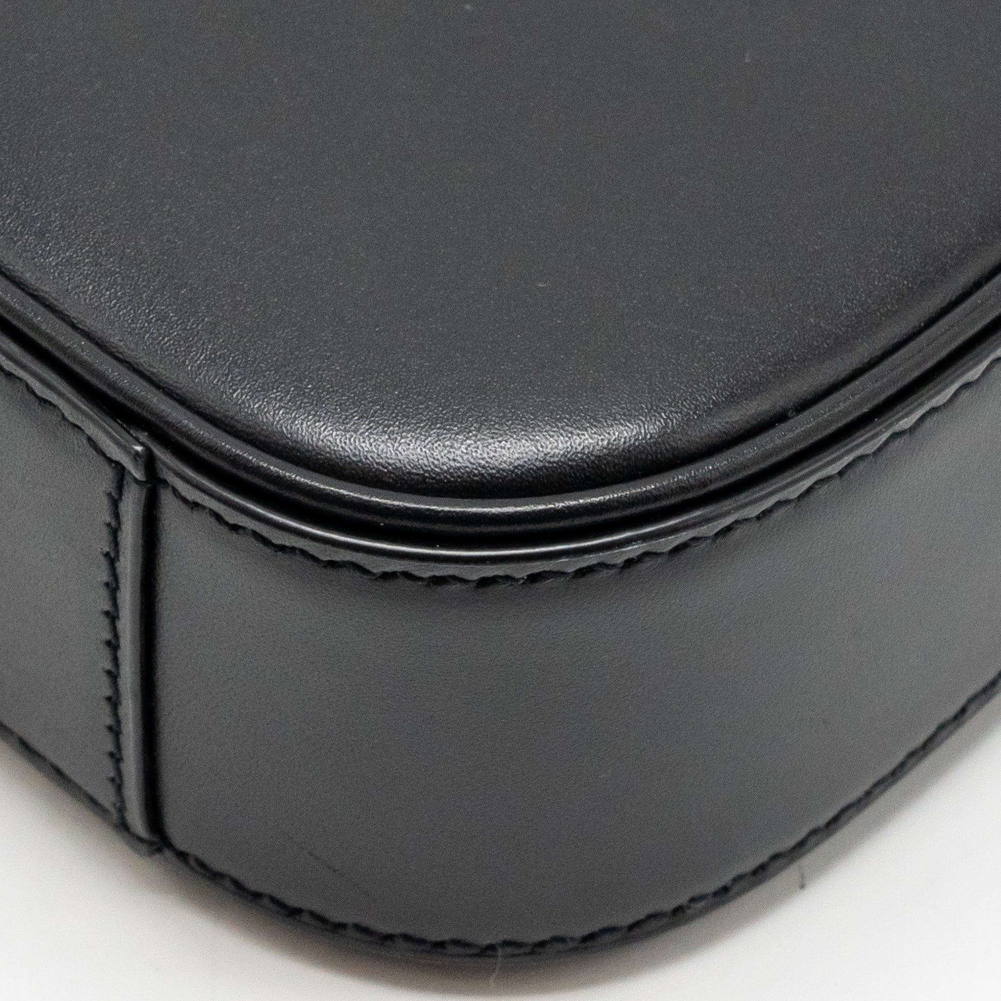 SAINT LAURENT/YSL MINI LE 5 A 7 HOBO BAG SMOOTH CALFSKIN BLACK GHW
