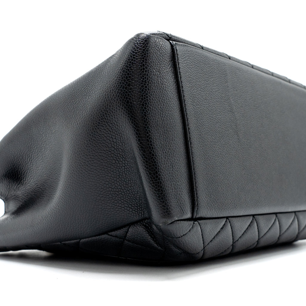 CHANEL GRAND SHOPPING TOTE BAG CAVIAR BLACK GHW