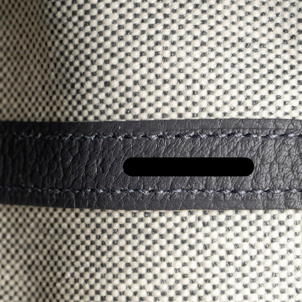 HERMES NEO GARDEN PARTY 23 CANVAS/NEGONDA ECRU/ARDOISE SHW