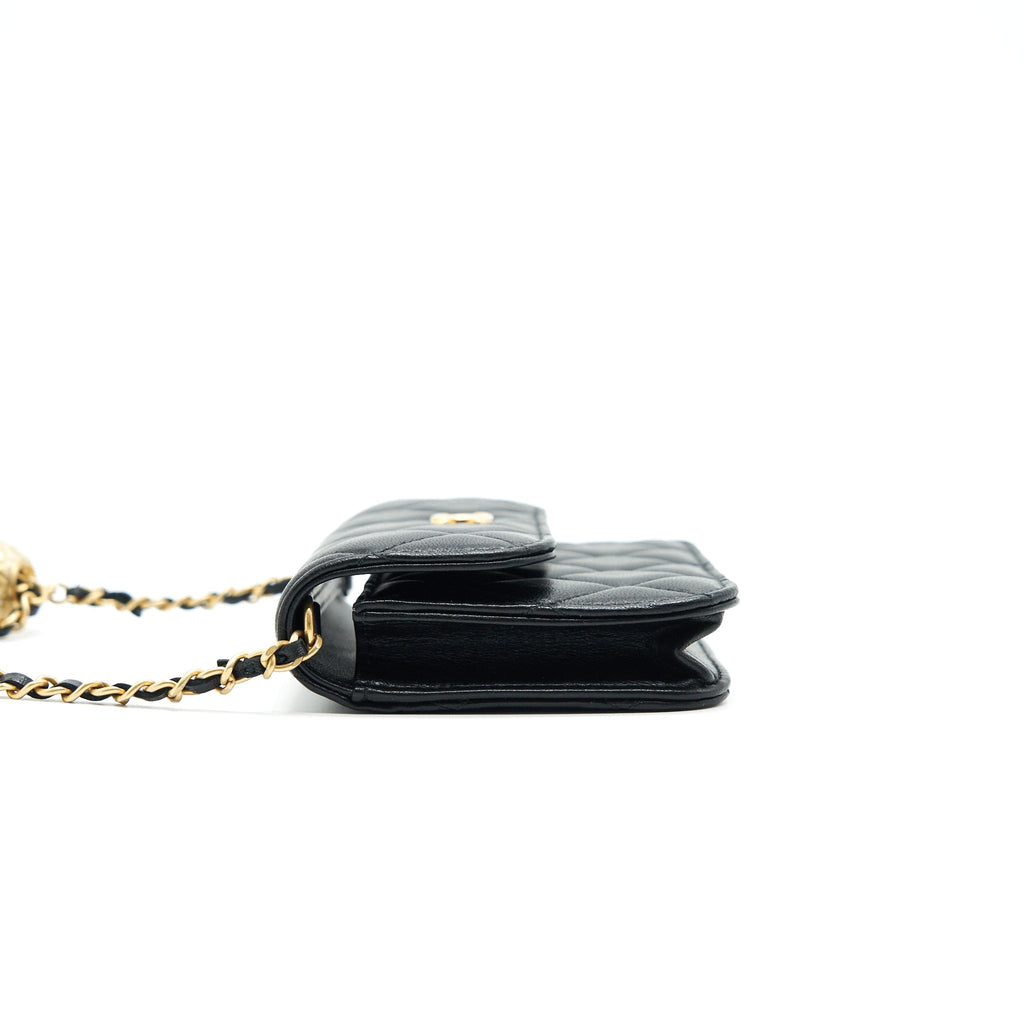 CHANEL PEARL CRUSH MINI FLAP CARD HOLDER BELT BAG