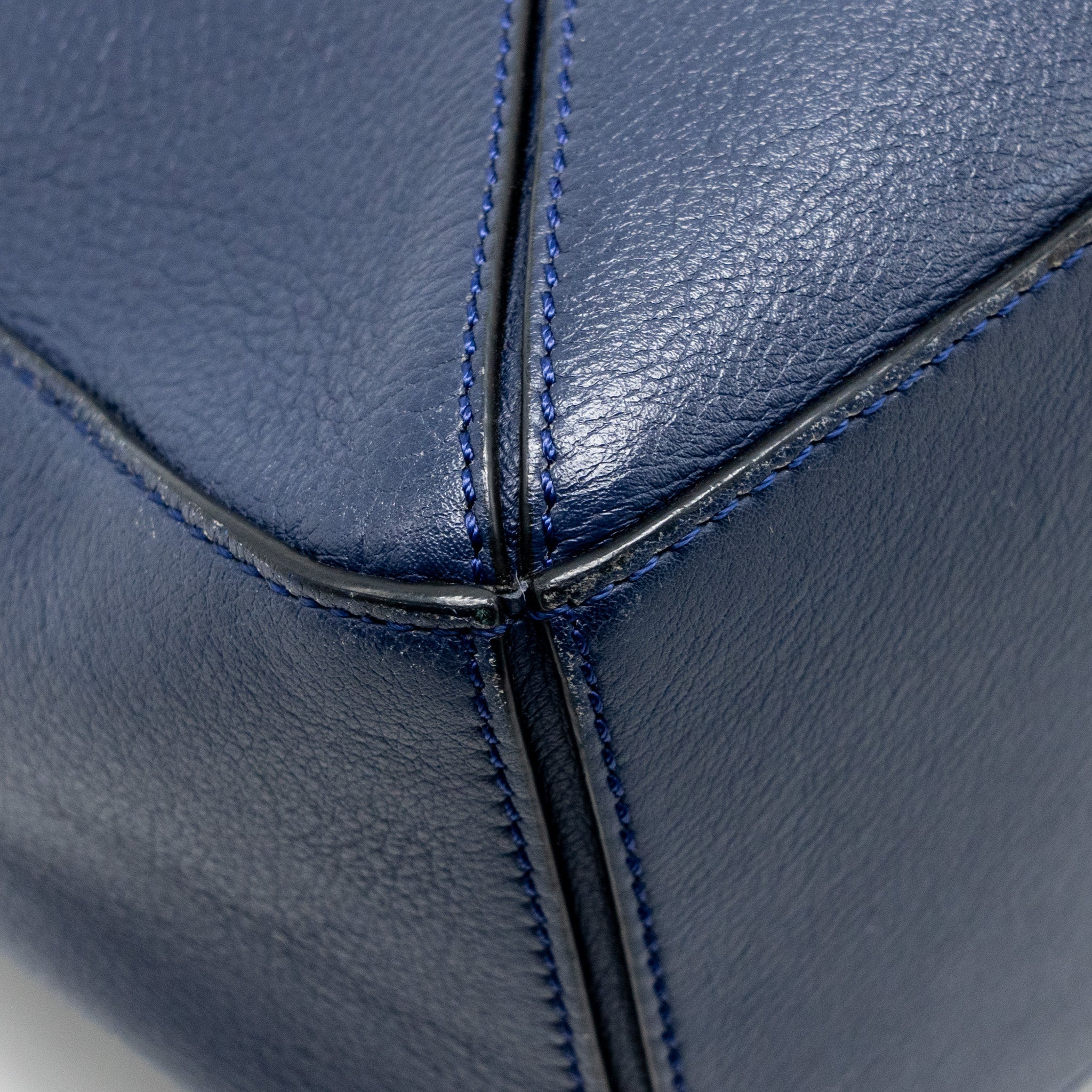 LOEWE SMALL PUZZLE BAG CALFSKIN NAVY SHW