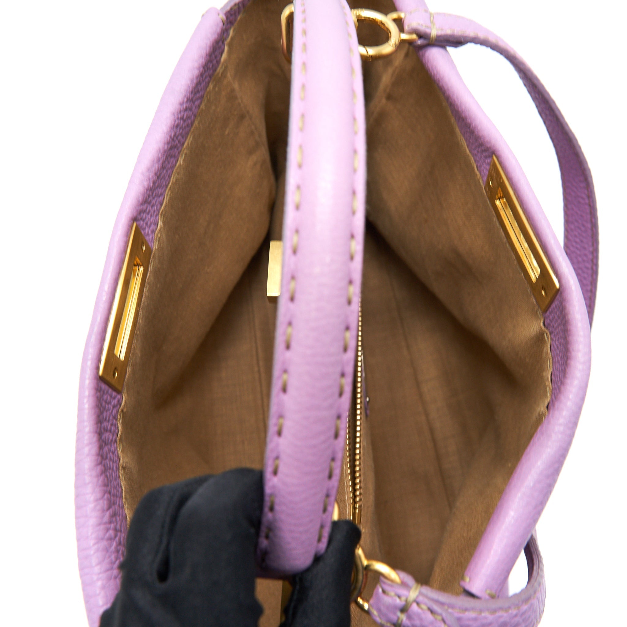 FENDI EXTRA LARGE PEEKABOO BAG PURPLE