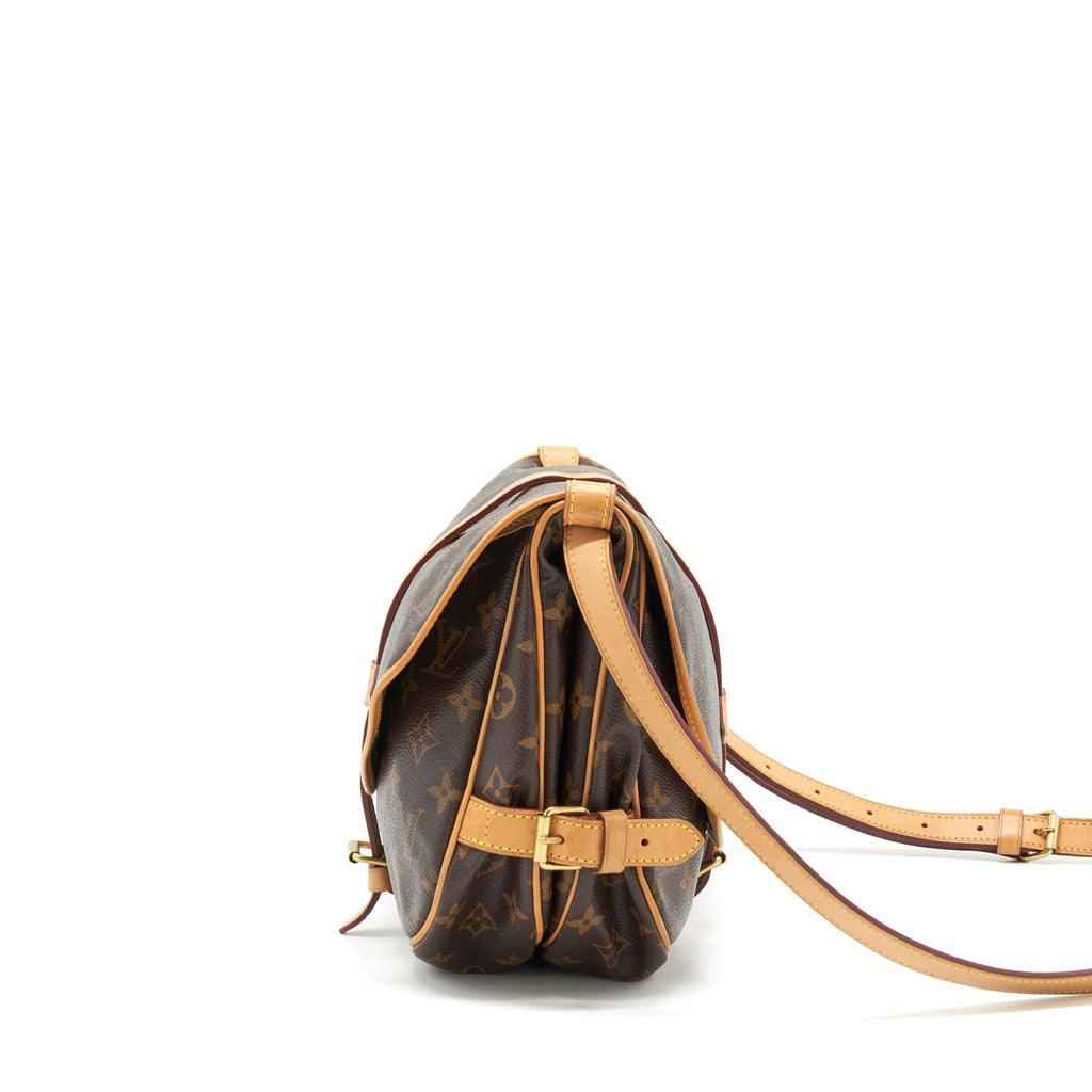 LOUIS VUITTON VINTAGE DOUBLE SIDE CROSSBODY BAG MONOGRAM CANVAS GHW