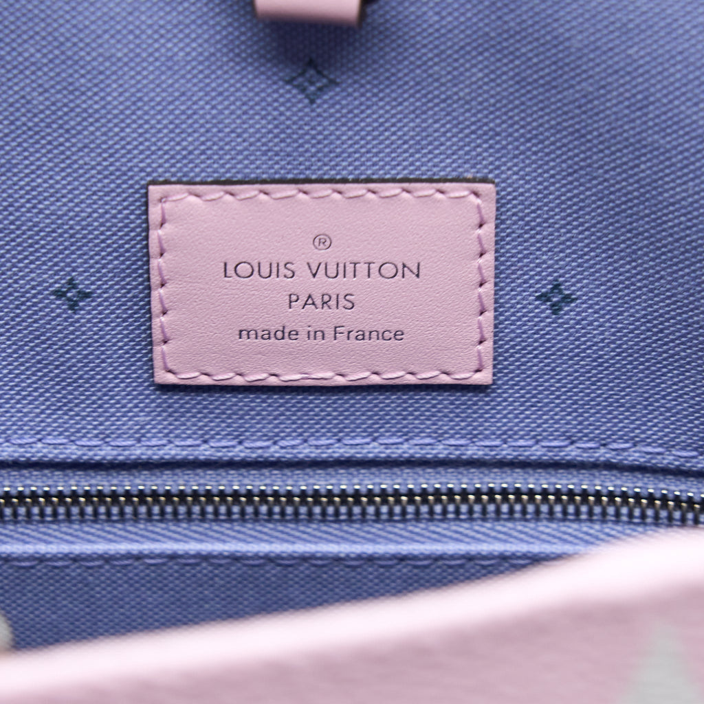 LOUIS VUITTON ESCALE ONTHEGO GM TOTE BAG PASTEL MONOGRAM CANVAS SHW