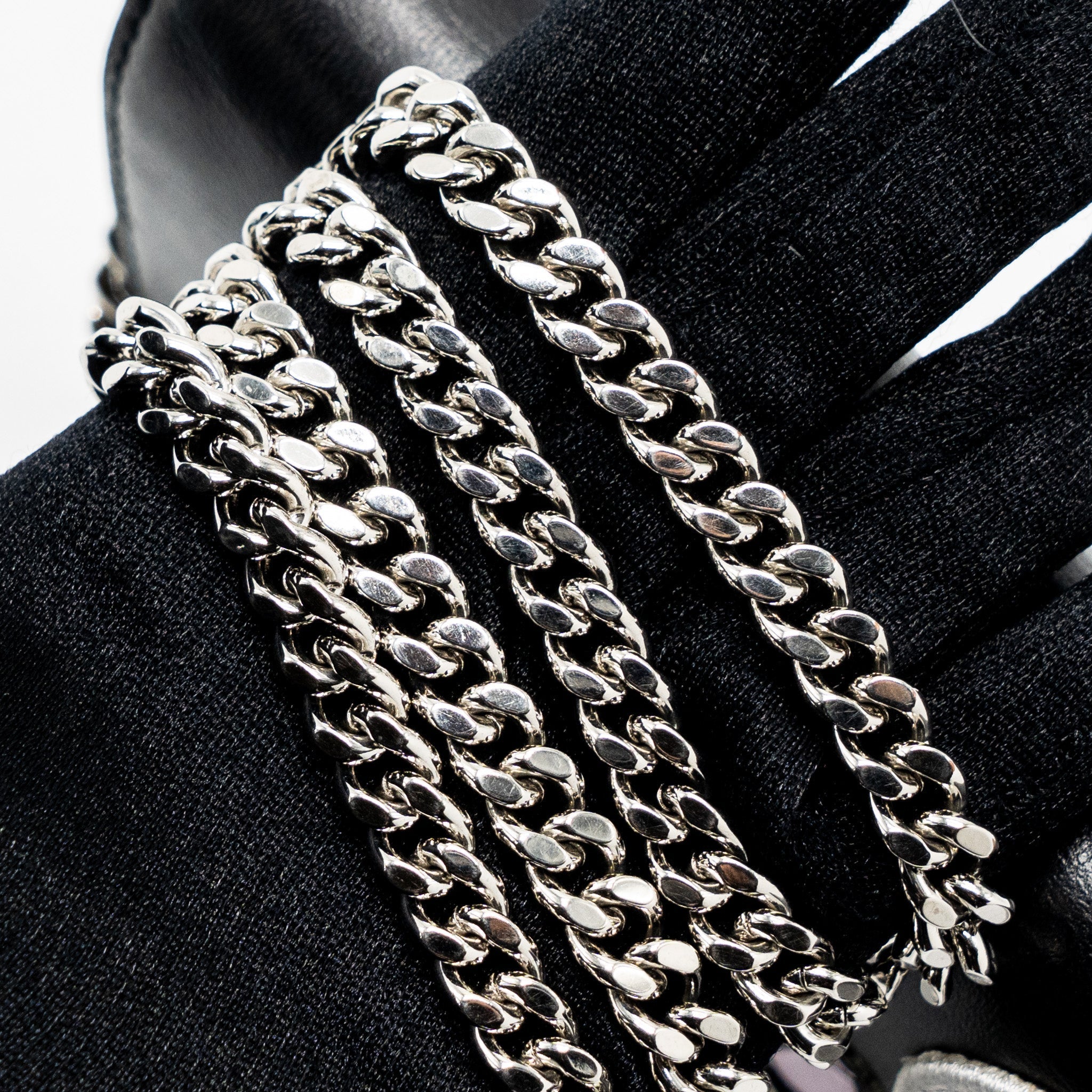 DIOR DIORAMA WALLET ON CHAIN LIMITED PRINT LAMBSKIN BLACK SHW