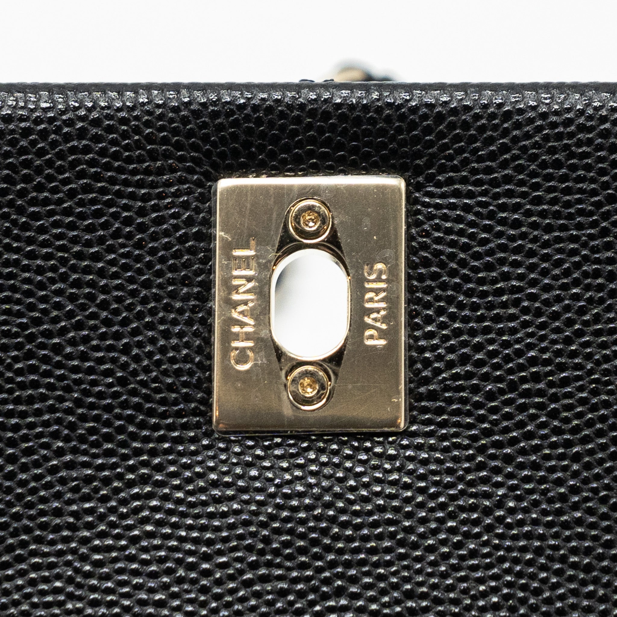 CHANEL SMALL COCO HANDLE CAVIAR BLACK LGHW