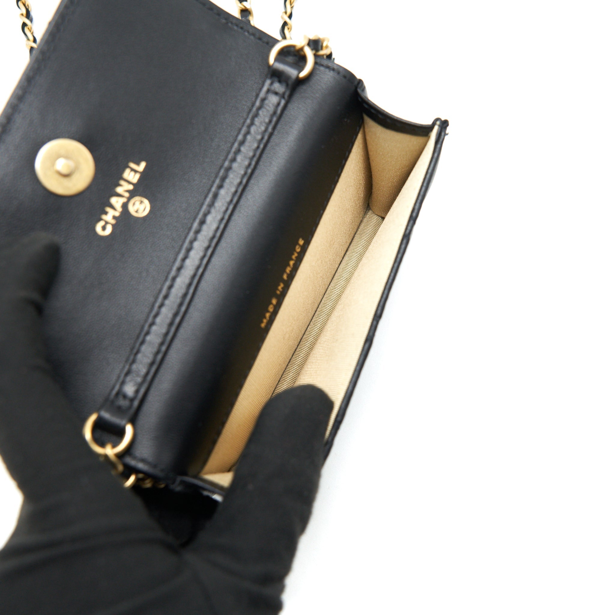 CHANEL PEARL CRUSH MINI FLAP CARD HOLDER BELT BAG