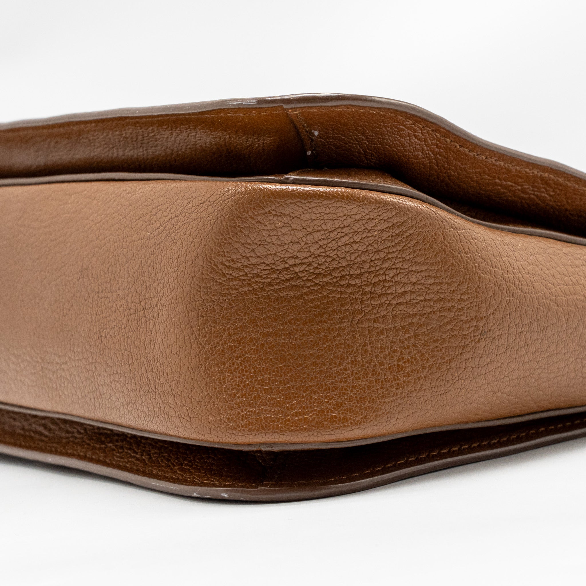 MIU MIU MADRAS TOTE BAG CALFSKIN BROWN GHW