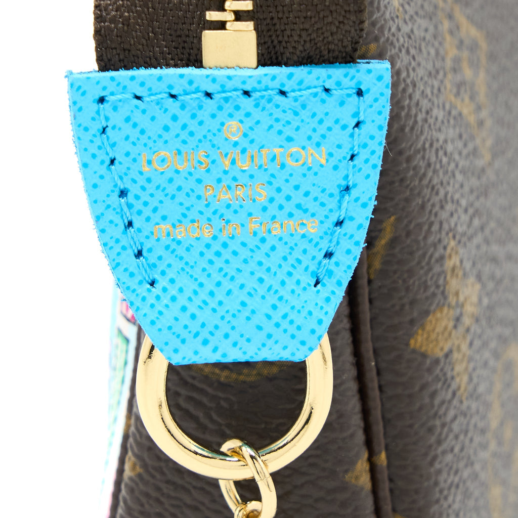 LOUIS VUITTON 2022 CHRISTMAS LIMITED MINI POCHETTE ACCESSORIES MONOGRAM CANVAS TOKYO BOUTIQUE GHW