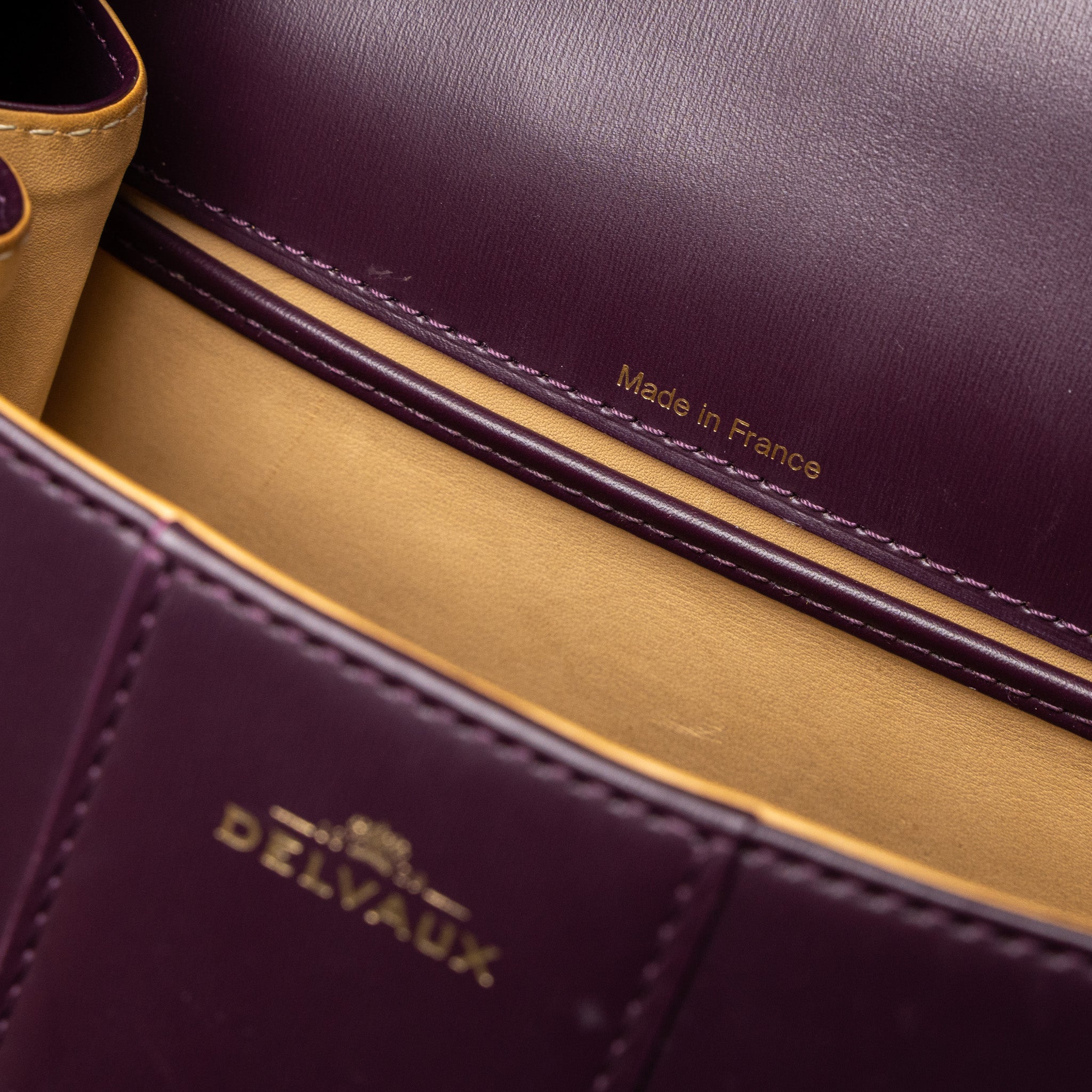 DELVAUX MINI BRILLIANT BOX CALFSKIN PURPLE GHW