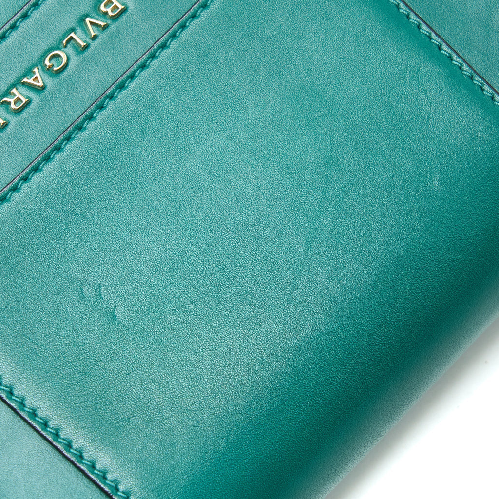 BVLGARI SERPENTI FOREVER CROSSBODY BAG CALFSKIN GREEN LGHW