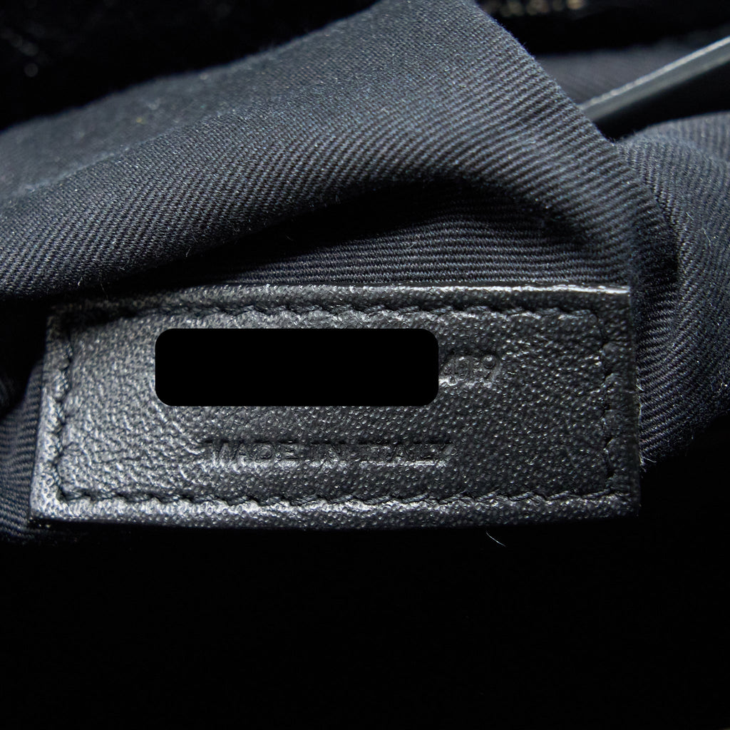 SAINT LAURENT MEDIUM NIKI CHAIN BAG AGED CALFSKIN BLACK RUTHENIUM HARDWARE