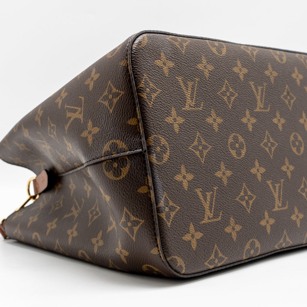 LOUIS VUITTON NEONOE MM MONOGRAM CANVAS CARAMEL GHW