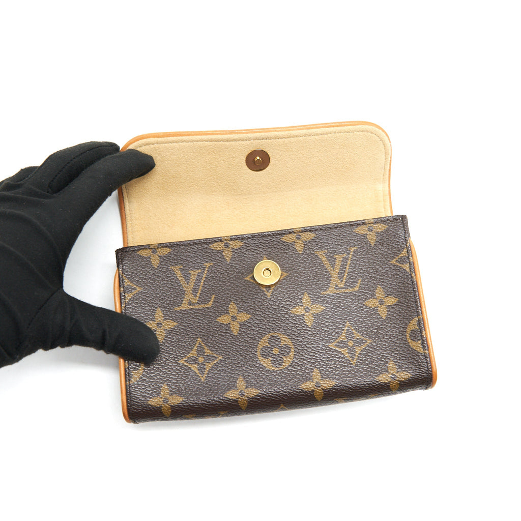 LOUIS VUITTON VINTAGE FLORENTINE MONOGRAM CANVAS BELT BAG