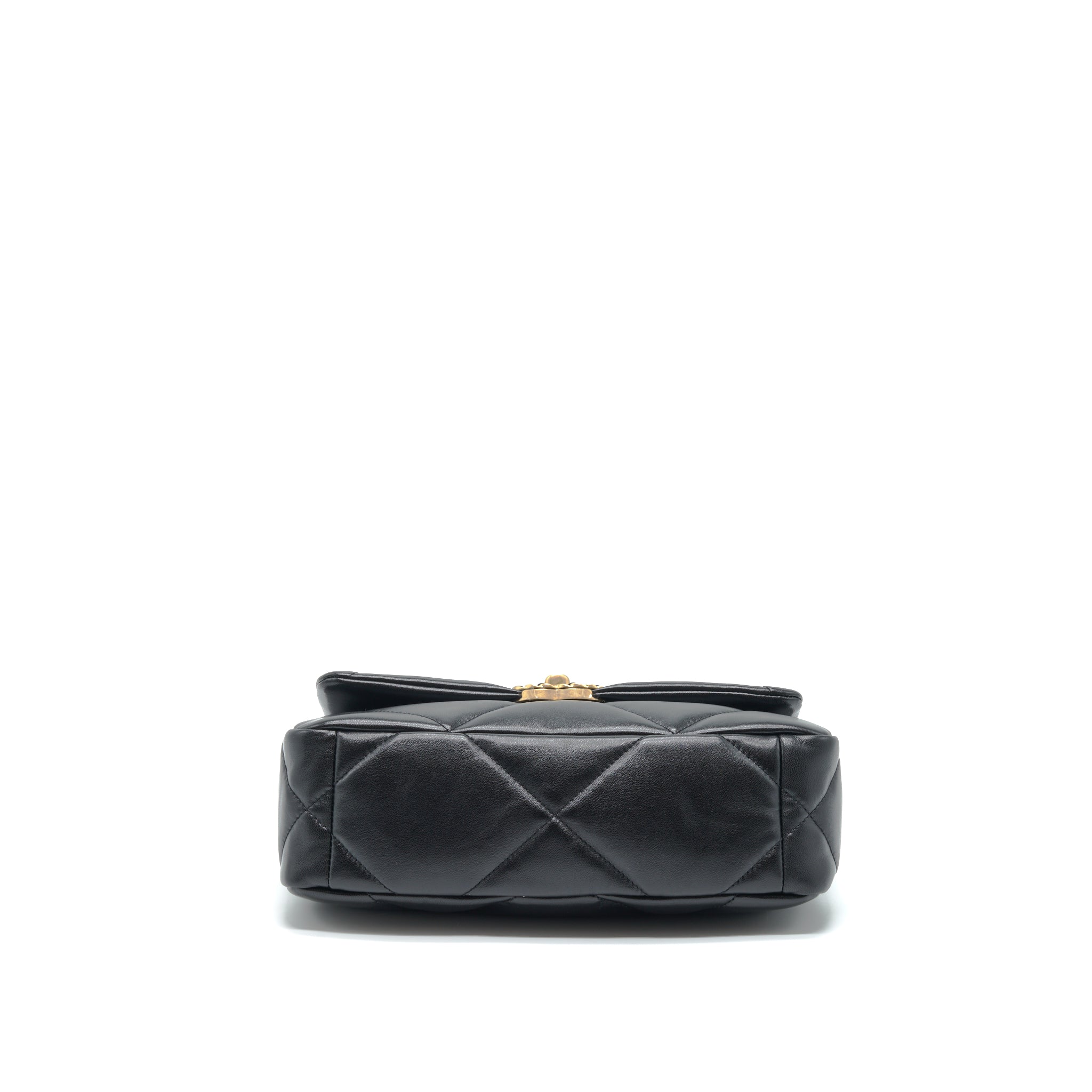 CHANEL SMALL 19 BAG LAMBSKIN BLACK WITH MULTICOLOUR HARDWARE (MICROCHIP)