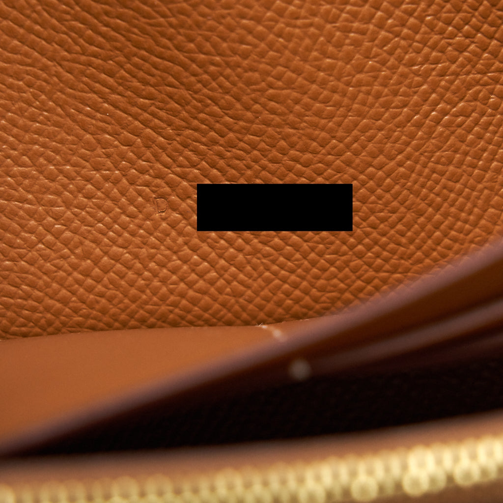 HERMES KELLY LONG WALLET GOLD GHW