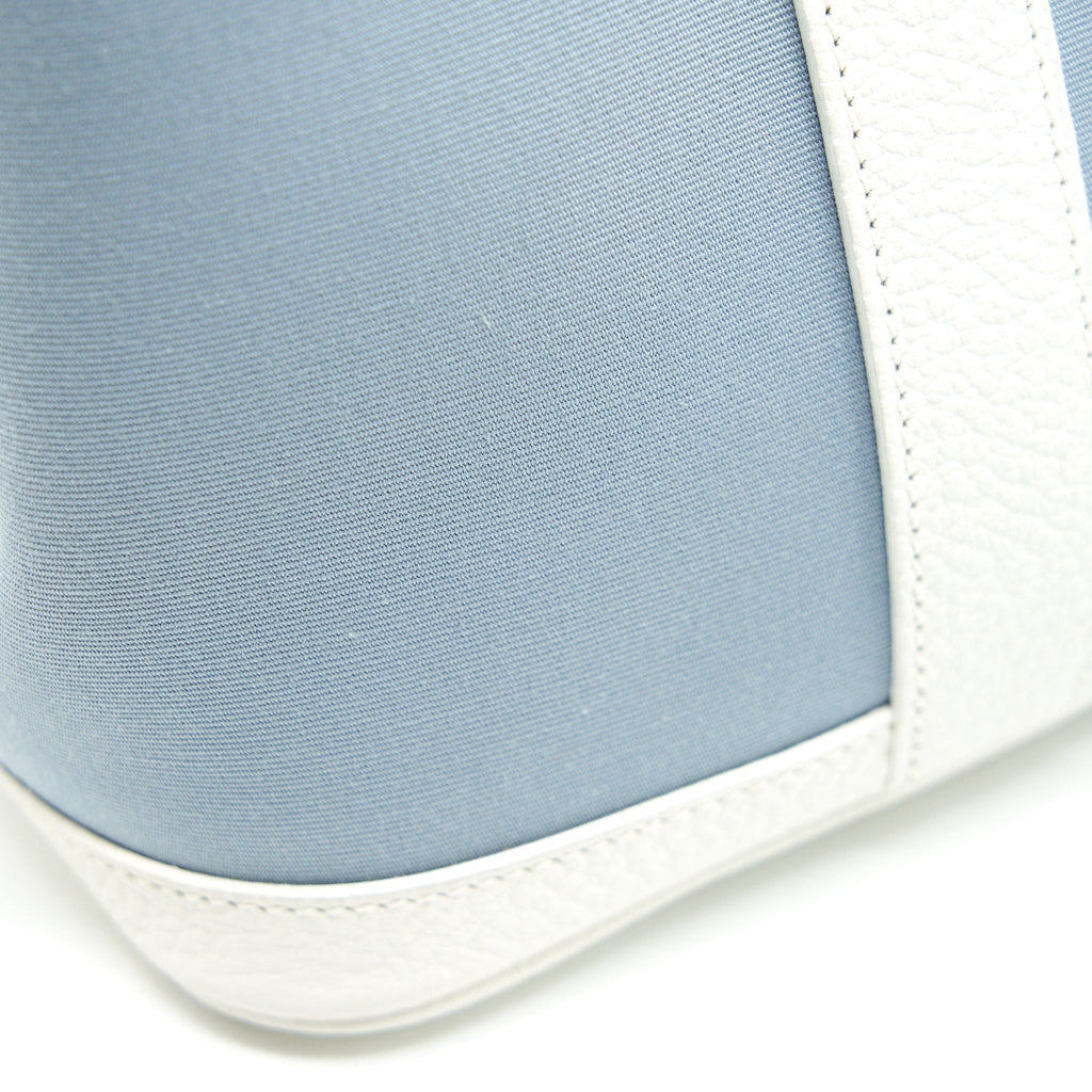 HERMES GARDEN PARTY 30 WHITE/BLUE JEAN SHW