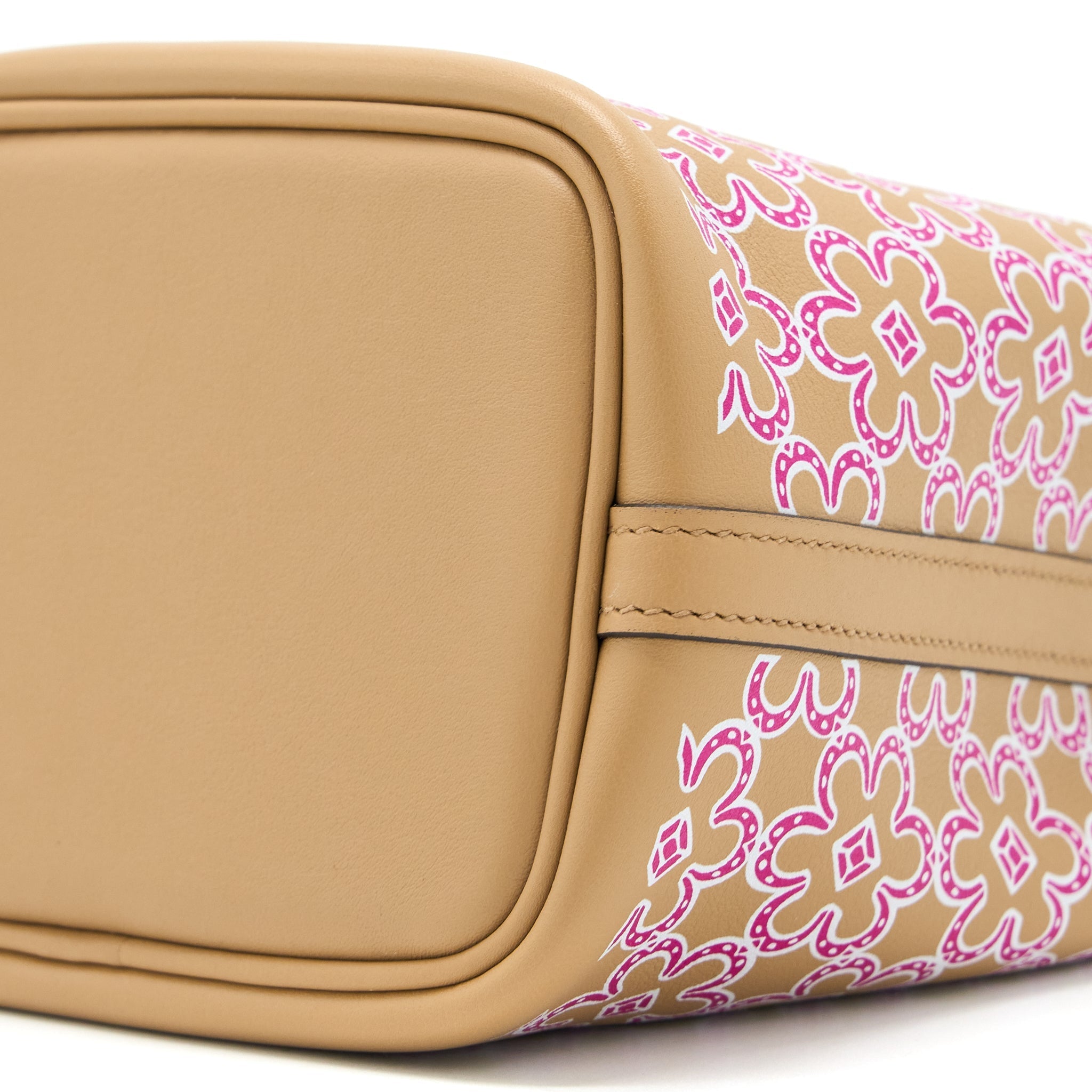 HERMES MICRO LUCKY DAISY PICOTIN 14 SWIFT CHAI/ROSE/BLANC SHW