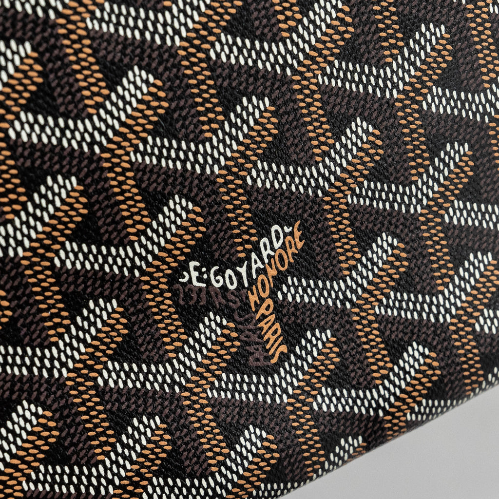 GOYARD ARTOIS MM TOTE GOYARDINE CANVAS BLACK / TAN SHW
