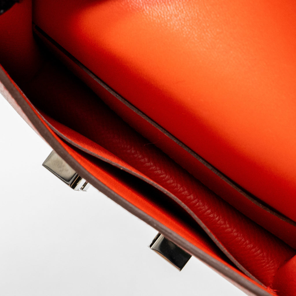 HERMES CONSTANCE SLIM EPSOM/LAQUE CAPUCINE/SANGUINE SHW