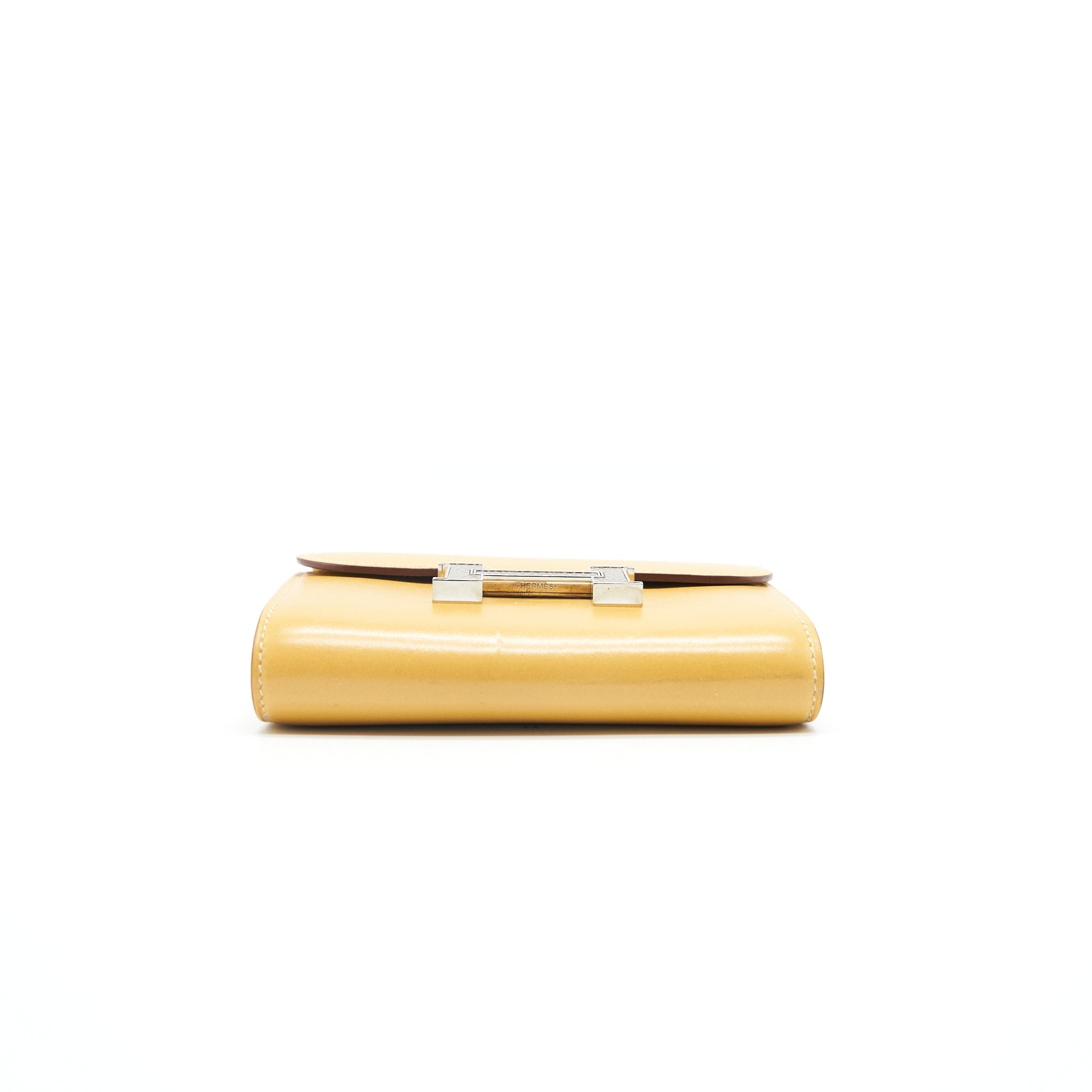 HERMES CONSTANCE WALLET TADELAKT LEATHER PAILLE FICELLE LIZARD H BUCKLE SHW