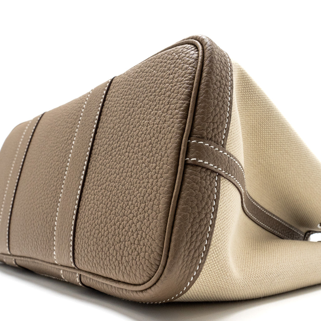HERMES GARDEN PARTY 30 CANVAS/NEGONDA BETON/ETOUPE SHW