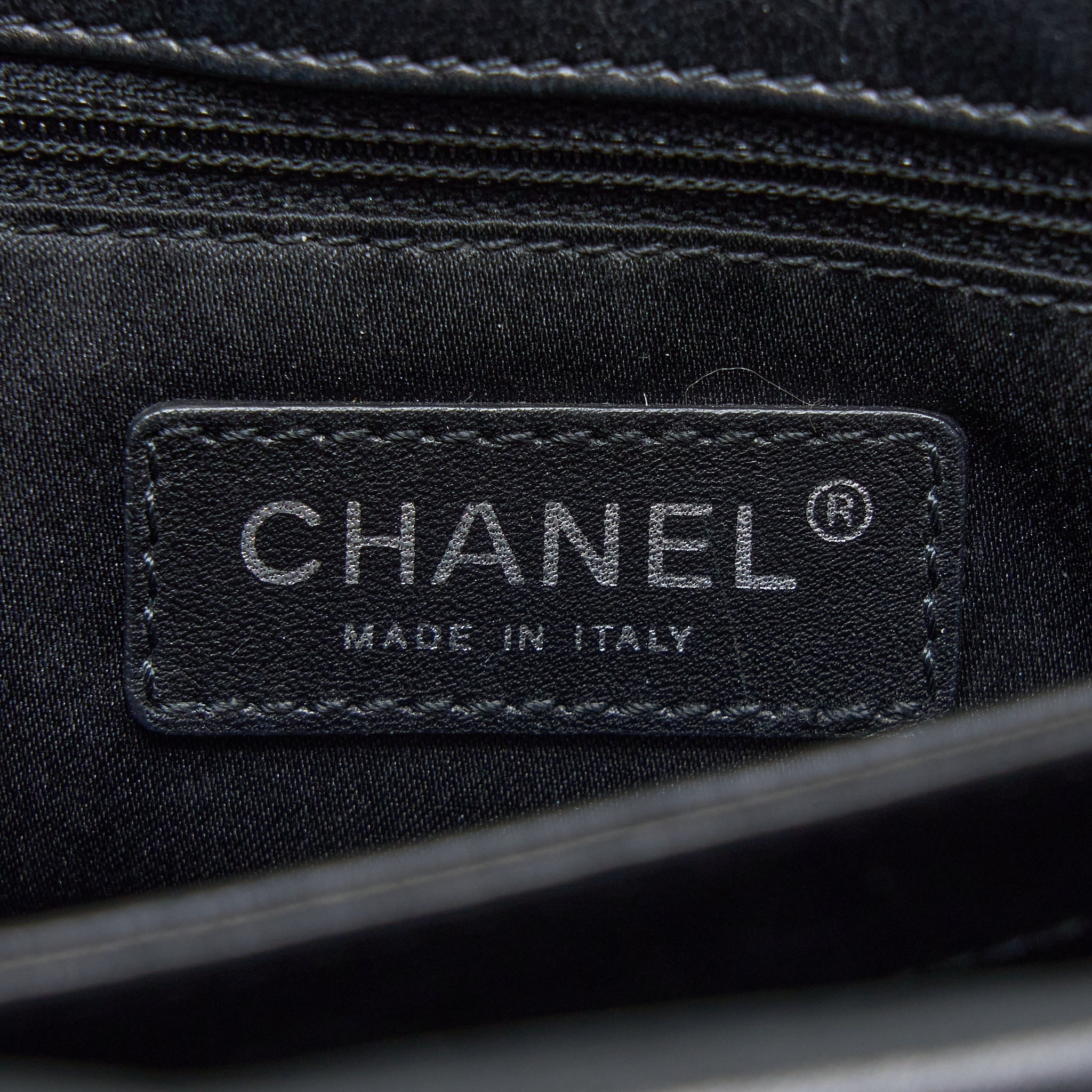 CHANEL QUILTED FLAP BAG LAMBSKIN BLACK SHW