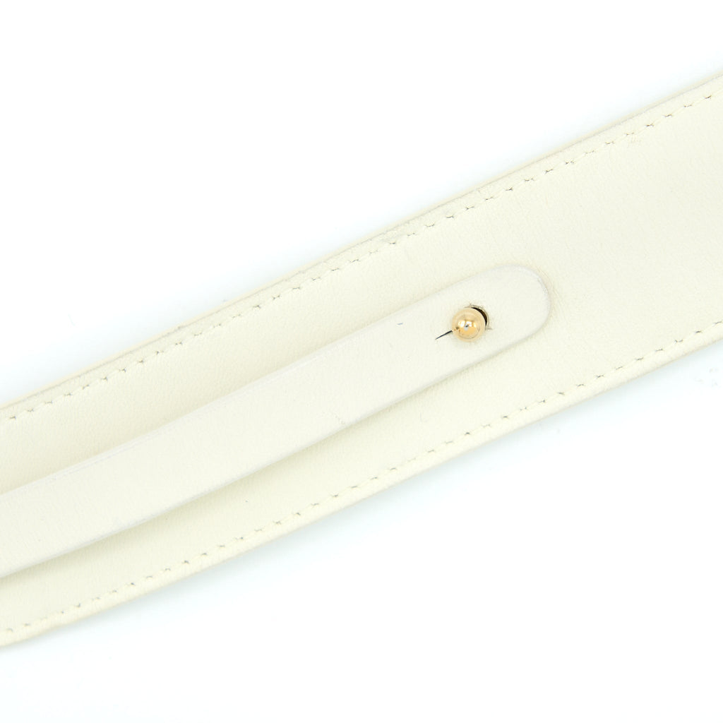 DIOR SMALL LADY DIOR LAMBSKIN WHITE LGHW