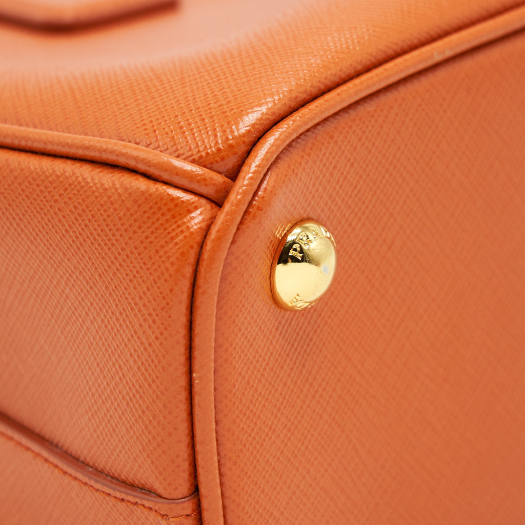 PRADA SAFFIANO TOTE BAG PAPAYA GHW