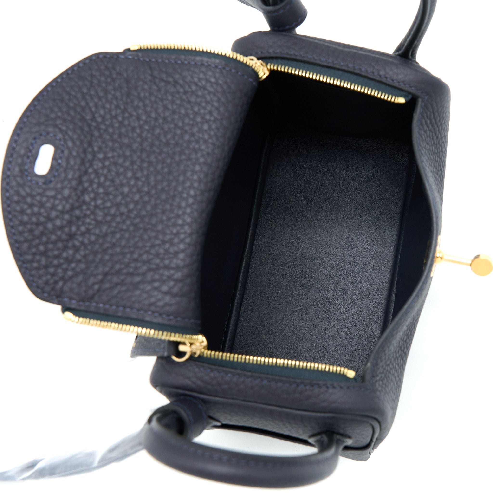 HERMES MINI LINDY CLEMENCE 3Y CABAN GHW