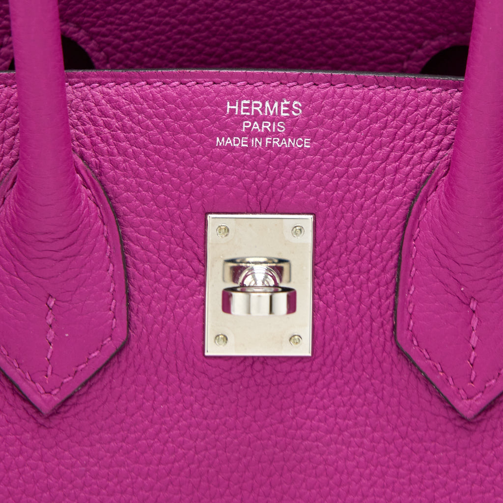 HERMES BIRKIN 25 TOGO ROSE PURPLE SHW