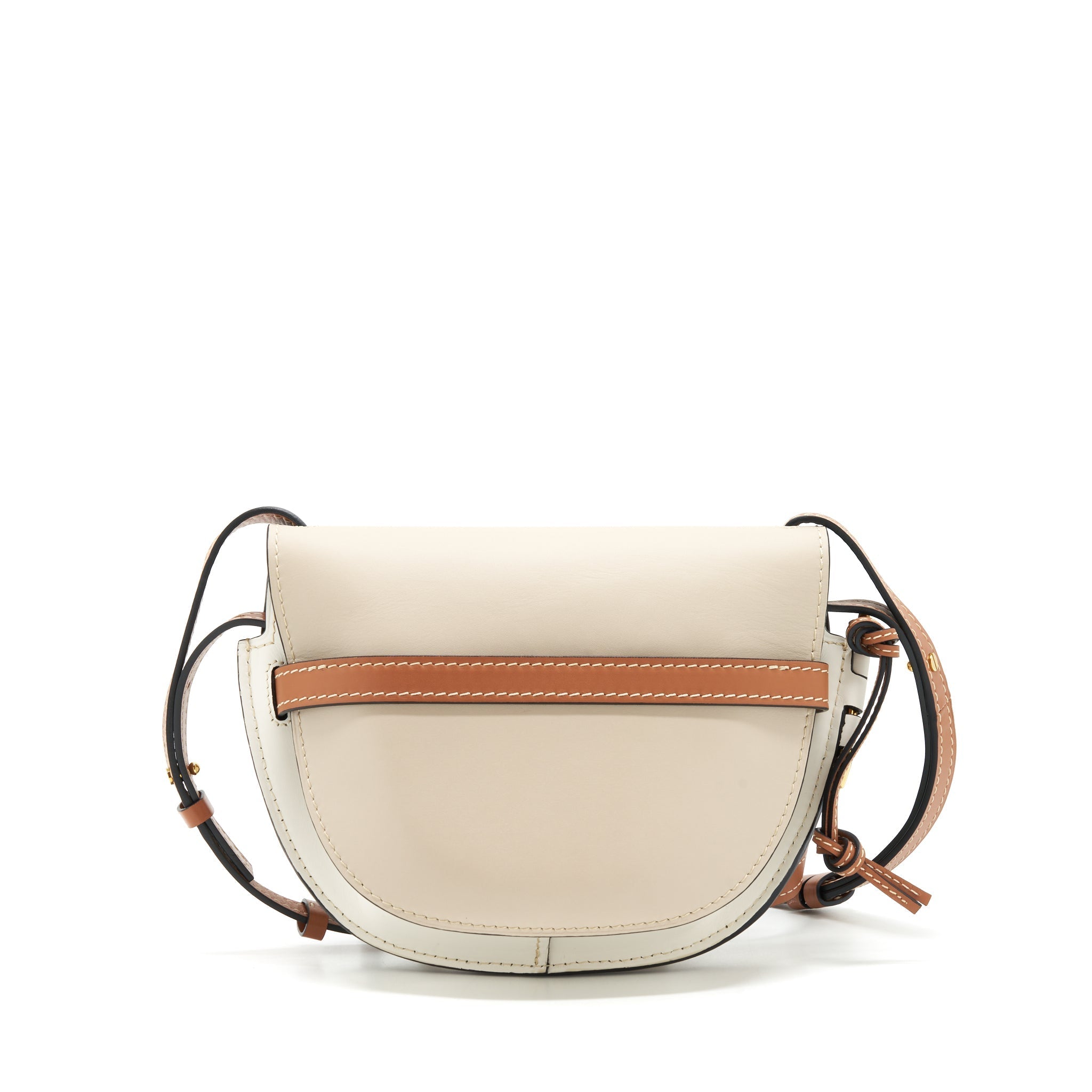 LOEWE SMALL GATE BAG SOFT CALFSKIN OAT/ WHITE MULTICOLOUR
