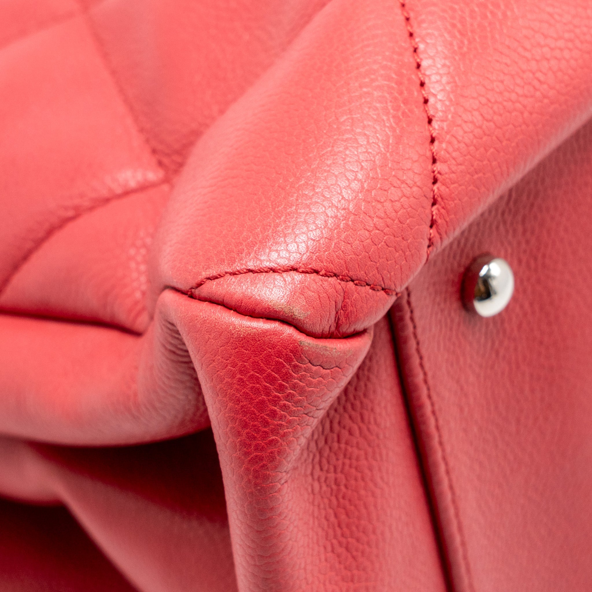 CHANEL CC SOFT SHOPPER TOTE GRAINED CALFSKIN PINK SHW