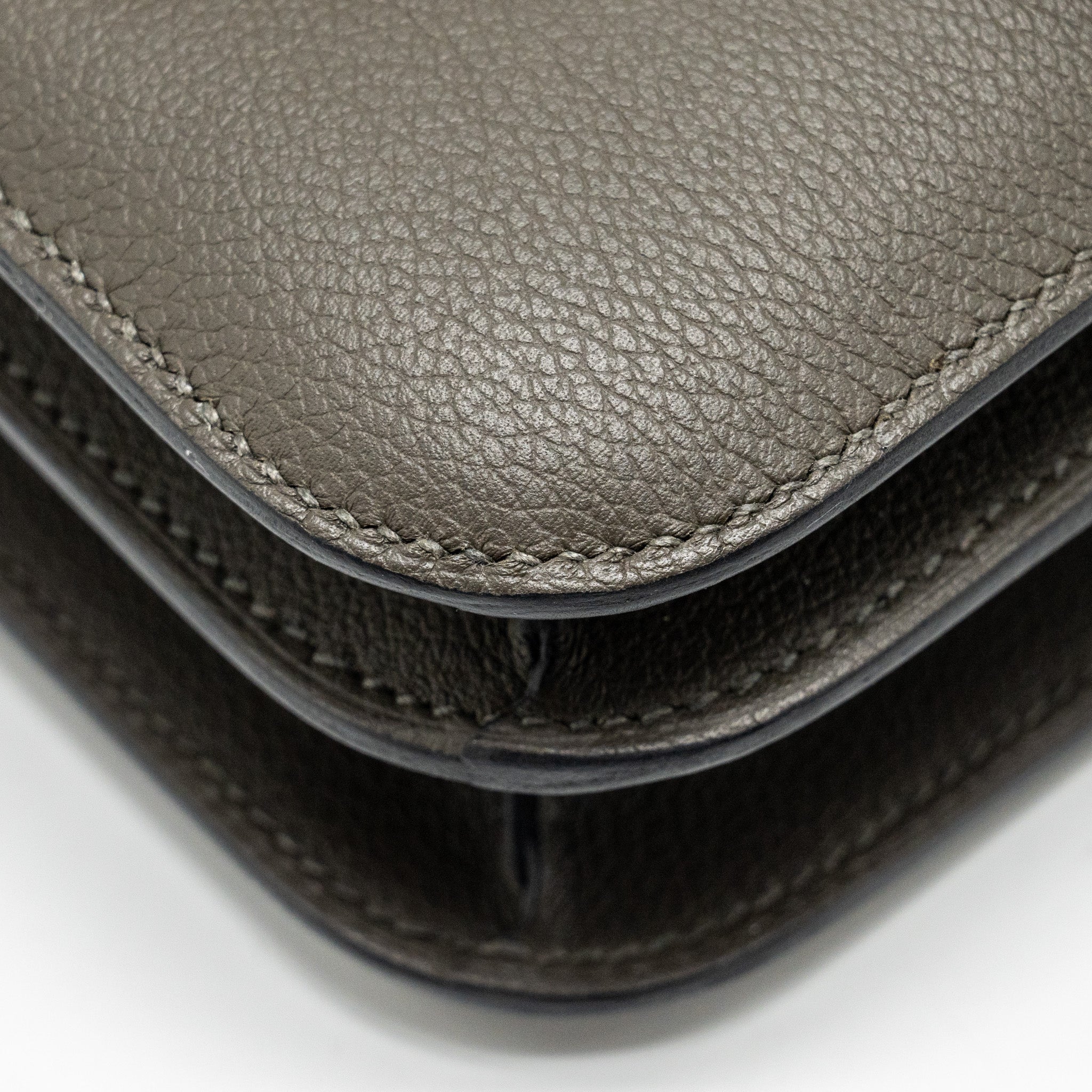 HERMES MINI CONSTANCE EVERCOLOR VERT MAQUIS/BLEU BRUME LGHW