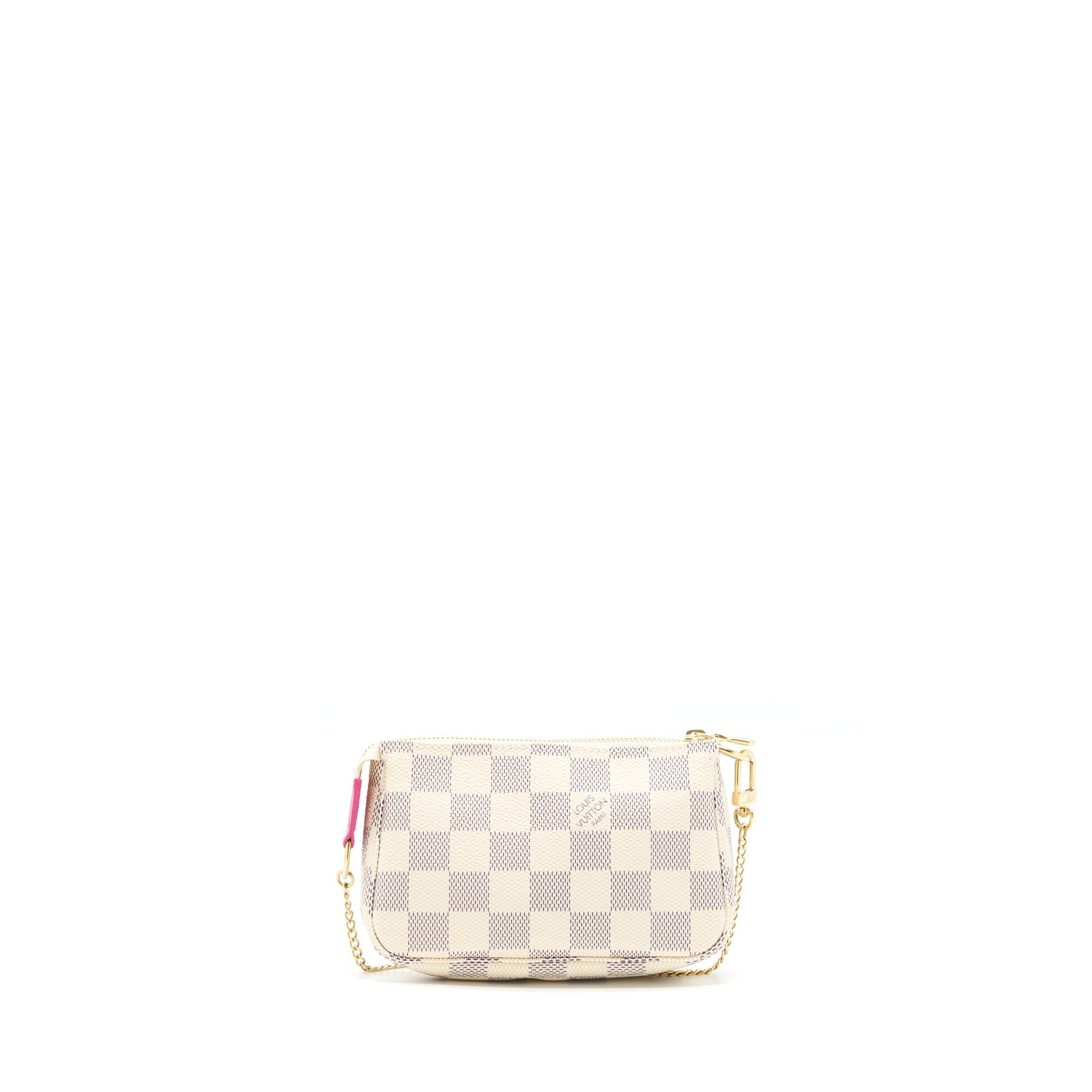 LOUIS VUITTON CHRISTMAS LIMITED MINI POCHETTE ACCESSORIES DAMIER AZUR CANVAS